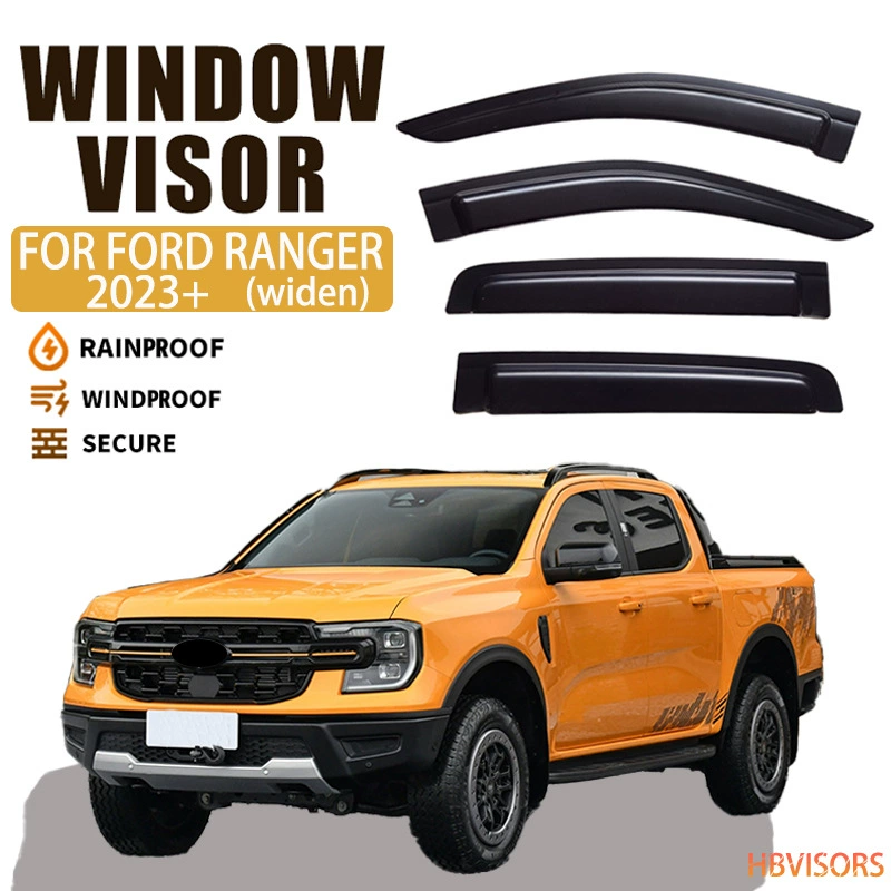 Подходит для 2023+ Ranger, Ridingman, Rain Rain Blocking Rain Black Samurai Window Visor