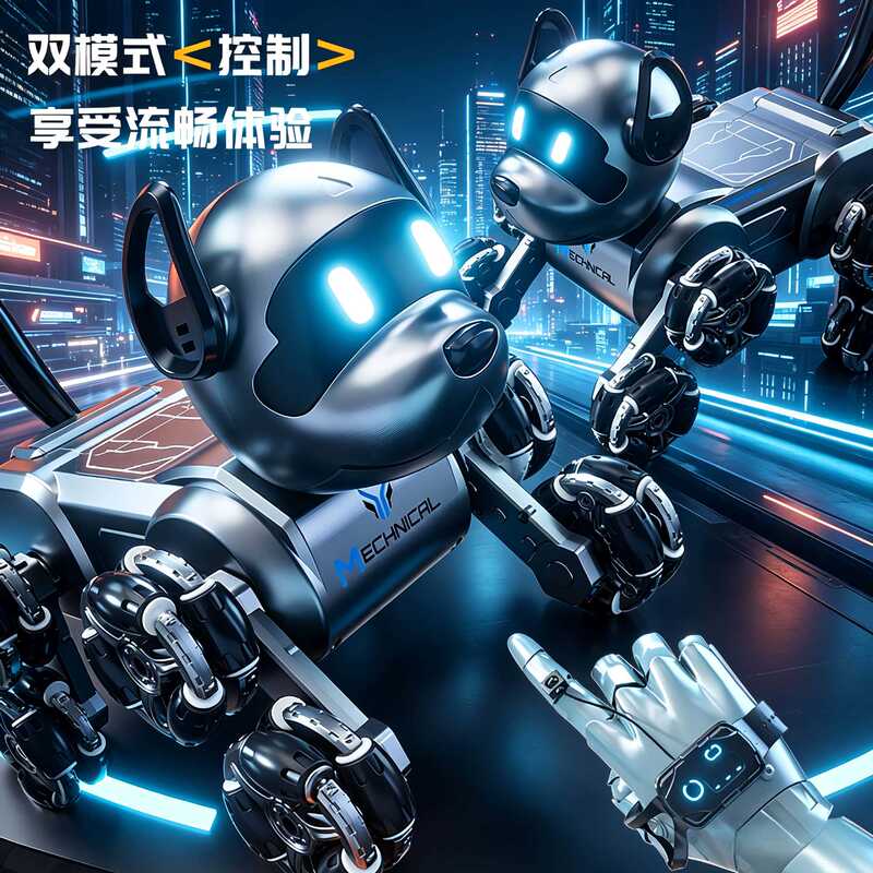 Cross-border mechanical dog eight-wheel stunt smart remote control toy for children, climbing and transforming electric artificial intelligence robot dog Cross-border mechanical dog eight-wheel stunt smart remote control toy for children, climbing and transforming electric artificial intelligence robot dog