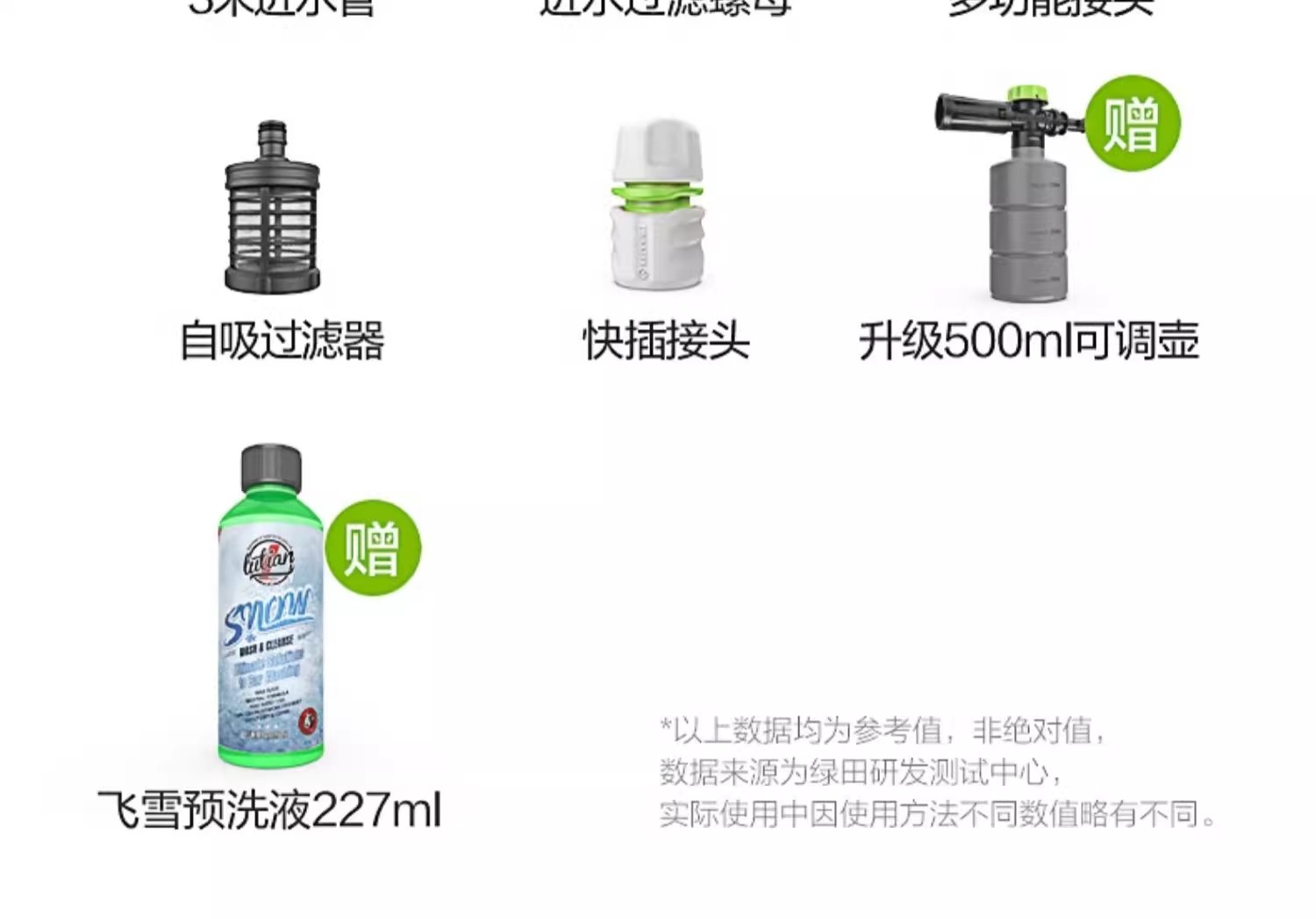 Green field snow leopard car washer 220v high pressure water pump high power induction motor household powerful water gun car brush artifact