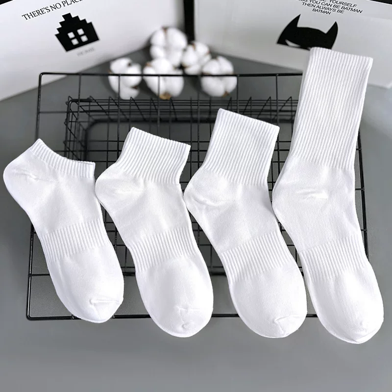 Men's Cotton Knee Socks, Demi-Season Breathable, Deodorized & Sweat-Absorbent, One Size