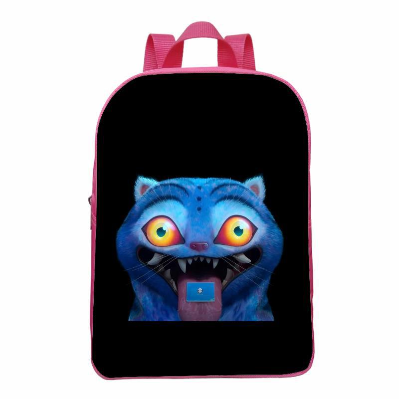 Huntrix Kpop Caza de brujas rosa mochila infantil mini mochila mochila jardín de infantes mochila para padres e hijos