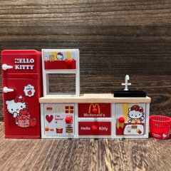 ミニチュアドールハウスミニホームKtキッチンキャビネット家具ままごとおもちゃの装飾品