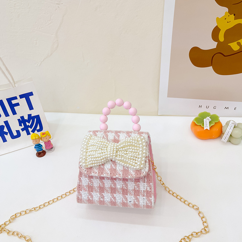 Estilo coreano princesa bolsa de mensajero mini bebé estilo occidental Chanel estilo cadena bolsa pequeña bolsa cuadrada conejito de dibujos animados bolsa de hombro