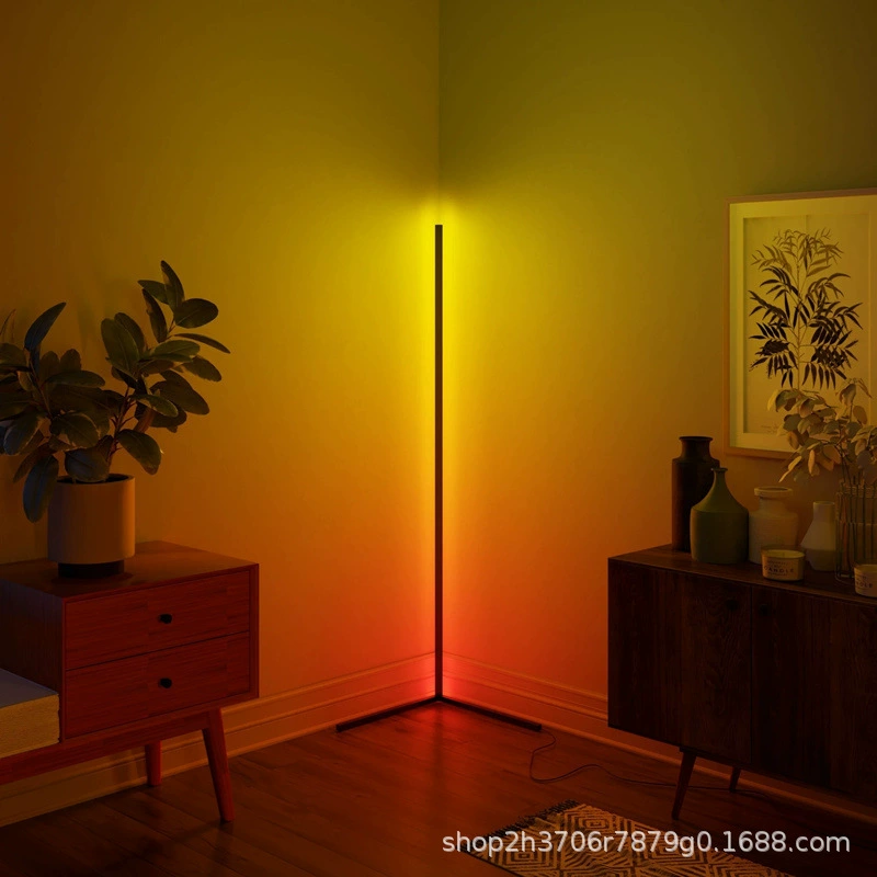 Популярные RGB напольные атмосферные угловые светильники, фантазийная подсветка для селфи и стримов, фон для интерактивных трансляций, освещение для спальни