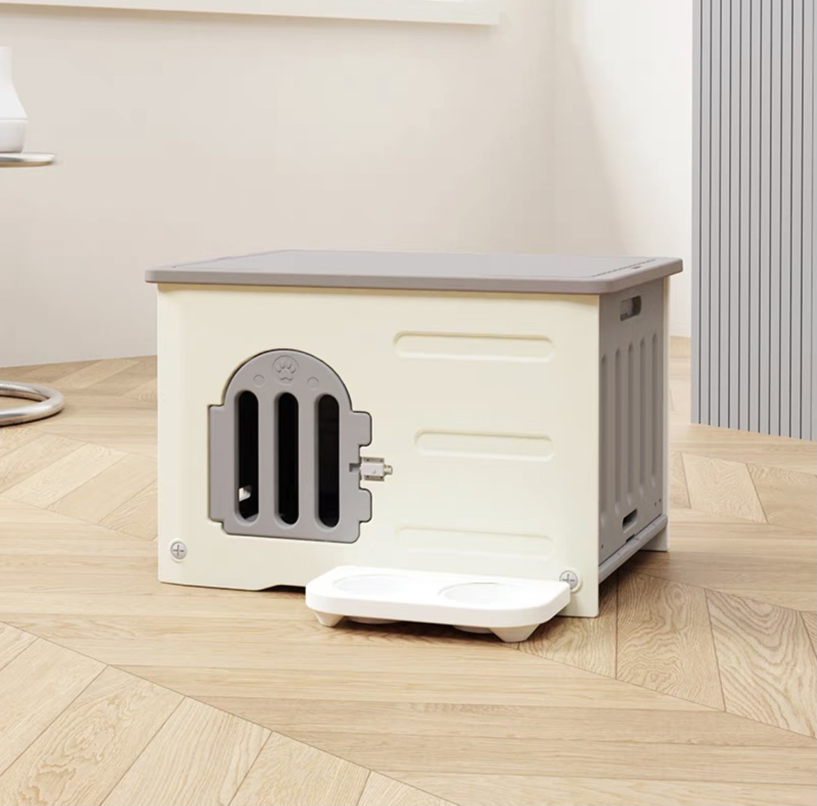 할머니 그레이 플러스 사이즈 + 먹이 그릇