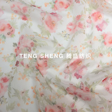 仿真丝雪纺面料 仙气清新花料 可开发花型 数码厂直销春夏印花
