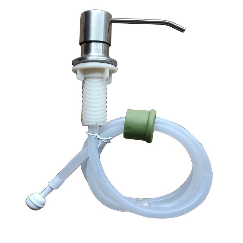 Dispensador de jabón líquido contenedor cocina detergente de acero inoxidable lavado teléfono 04 fregadero caja de jabón
