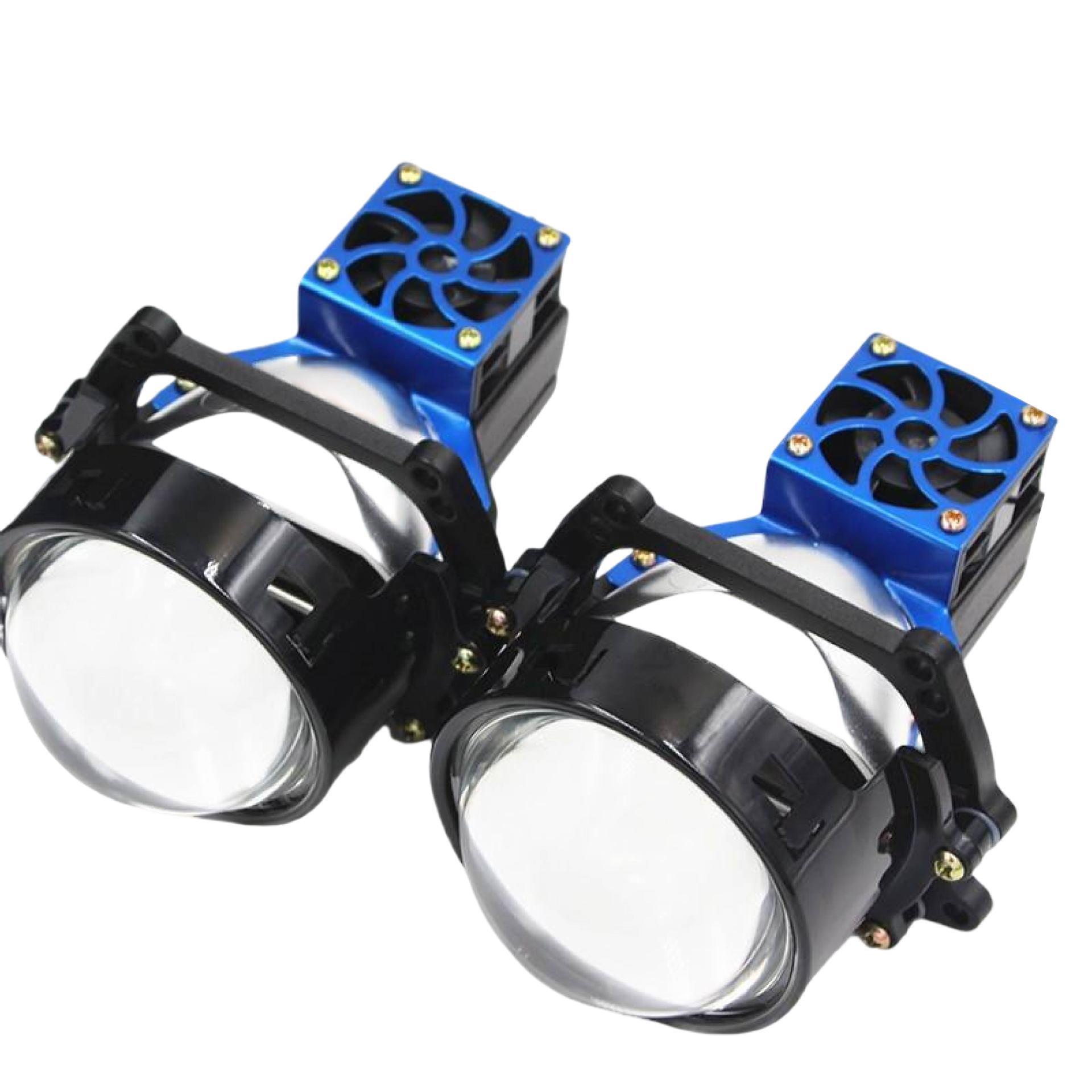 La nueva lente bifocal LED de coche de copa de luz doble solar pequeña de 3,0 pulgadas 65W luz lejana y cercana integrada seguridad universal no destructiva image 7