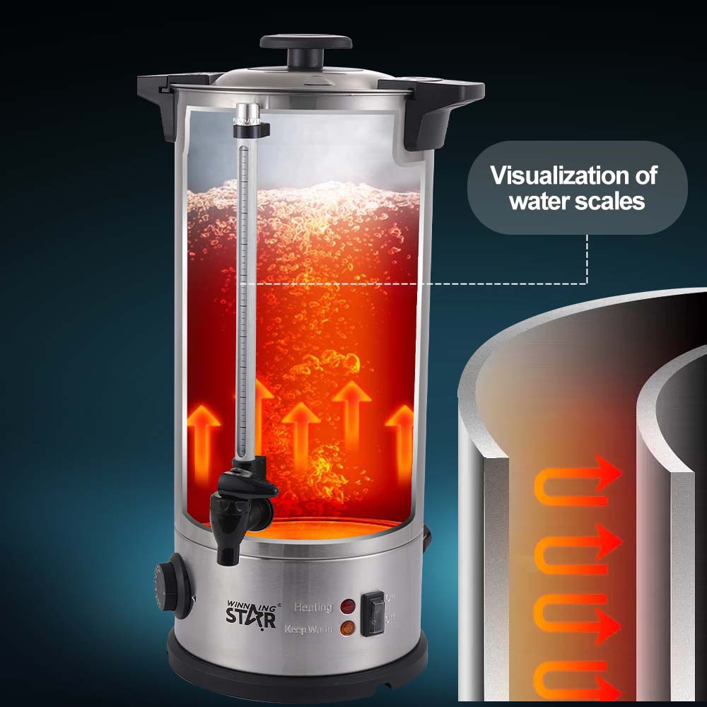 Winning star Cross-border doméstico 10L perilla de acero inoxidable que ajusta la temperatura y la preservación del calor