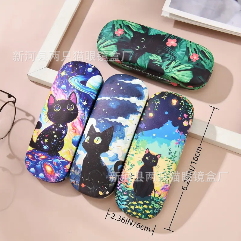 Cat Star Series Glasses Case Drop-proof Pressure-proof Simple Portable Fashion Storage Glasses Sunglasses High-face Sunglasses