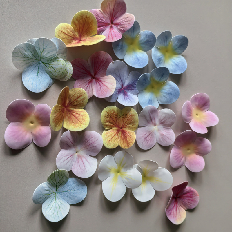 3D Printed Simulated Hydrangea Petals with Realistic Feel, DIY Handmade Flower Hairpin, Hair Accessory, Clothing Material, Party Table Decoration 3D Printed Simulated Hydrangea Petals with Realistic Feel, DIY Handmade Flower Hairpin, Hair Accessory, Clothing Material, Party Table Decoration
