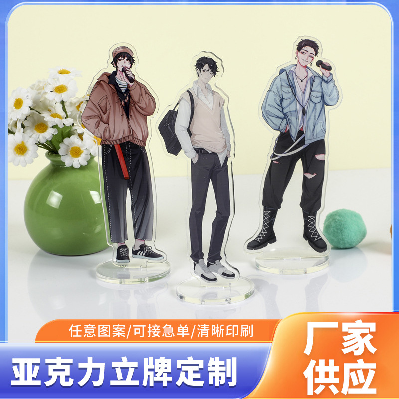 Customized Acrylic Standees of Anime and Cartoon Characters, Double-Sided Standees for Desktop Display
