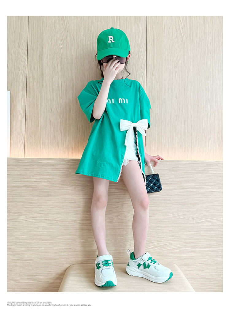 Cute Letter Solid Color Polyester T-shirts & Blouses display picture 9