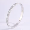 【45】Steel color moissanite bracelet