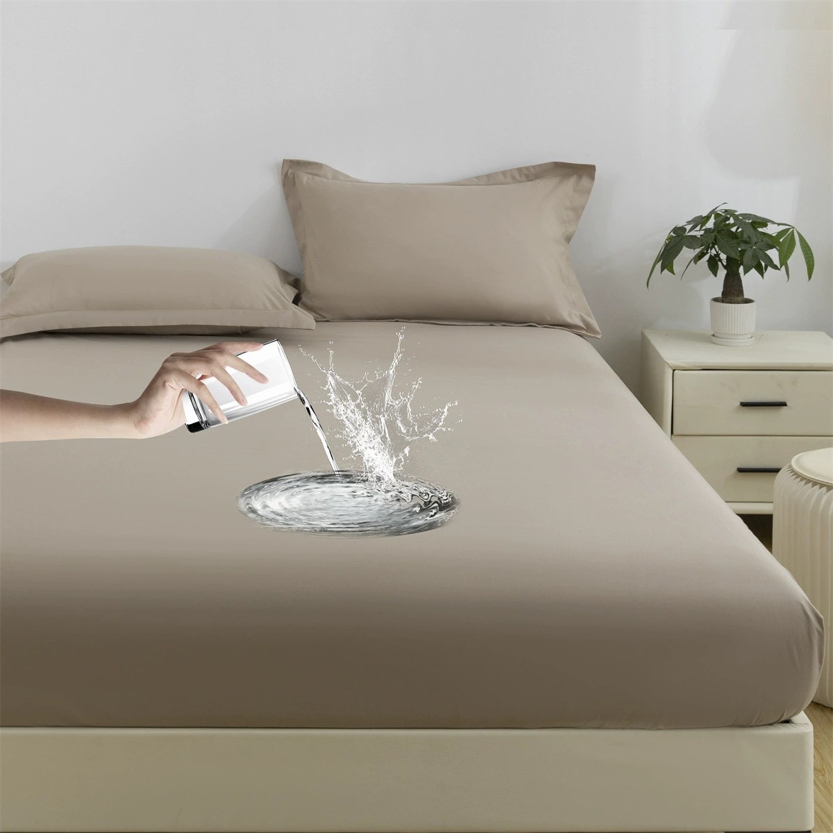 2024 новый сплошной цвет удобный и дружелюбный к коже хлопок алоэ ватный моющий хлопок для одного постельного белья Amazon трансграничный чехол для одного постельного белья