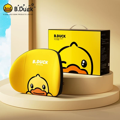 Little Yellow Duck Car Headrest Neck Pillow Car Seat Cushion Cute Cartoon Car Driving Pillow Lumbar Support (Headrest) - classic-duck-lumbar-support