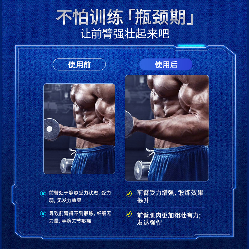 INNSTAR Oval Gripz Barbell Grips Thick Bar Grips Adjustable