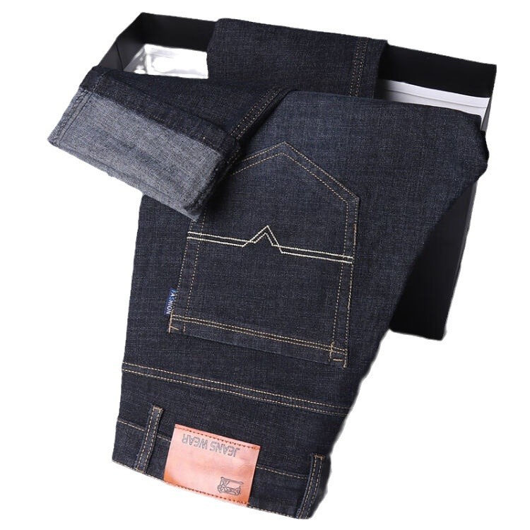 Guangzhou Xintang Maixin Men's Jeans Korean Style Straight Stretch Spring and Autumn Business Casual Loose Wear-resistant Long Pants