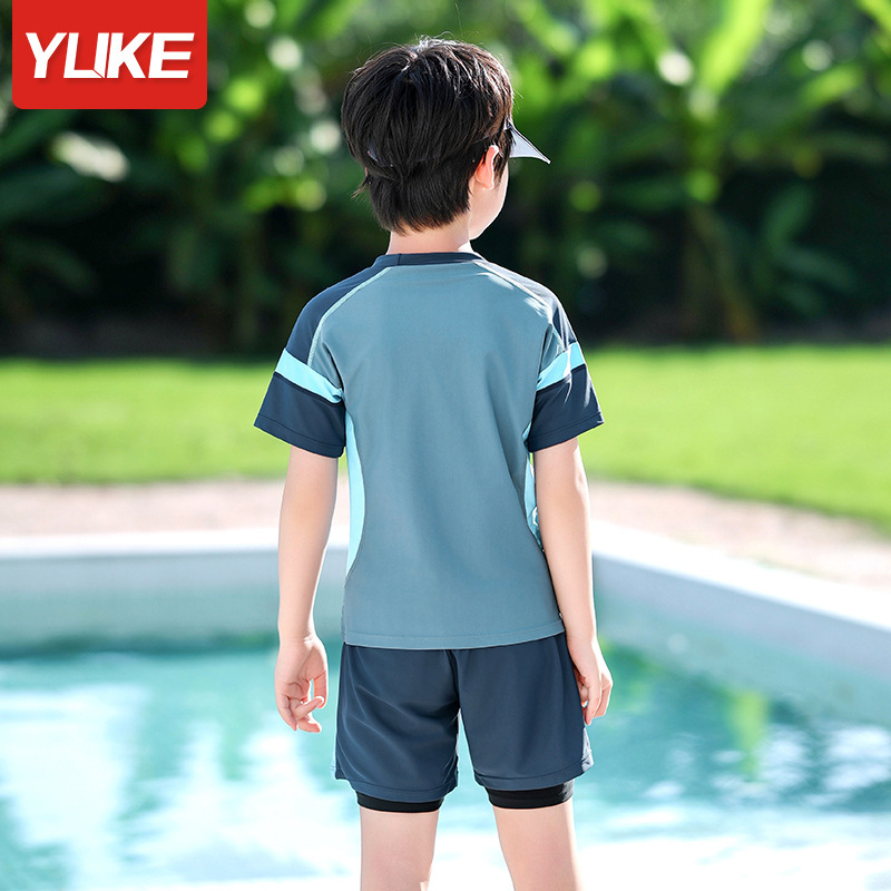 Children's summer trend brand swimwear for swimming for training, for teenagers 2