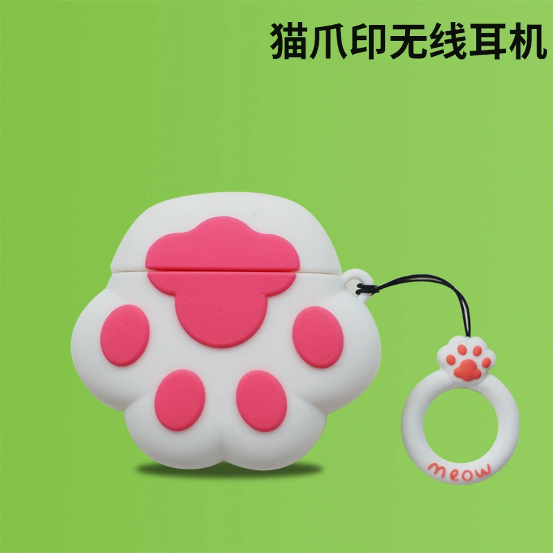 Защитный силиконовый чехол (Apple AirPods 1/2/Pro/3), милый 3D мультяшный брелок-накладка