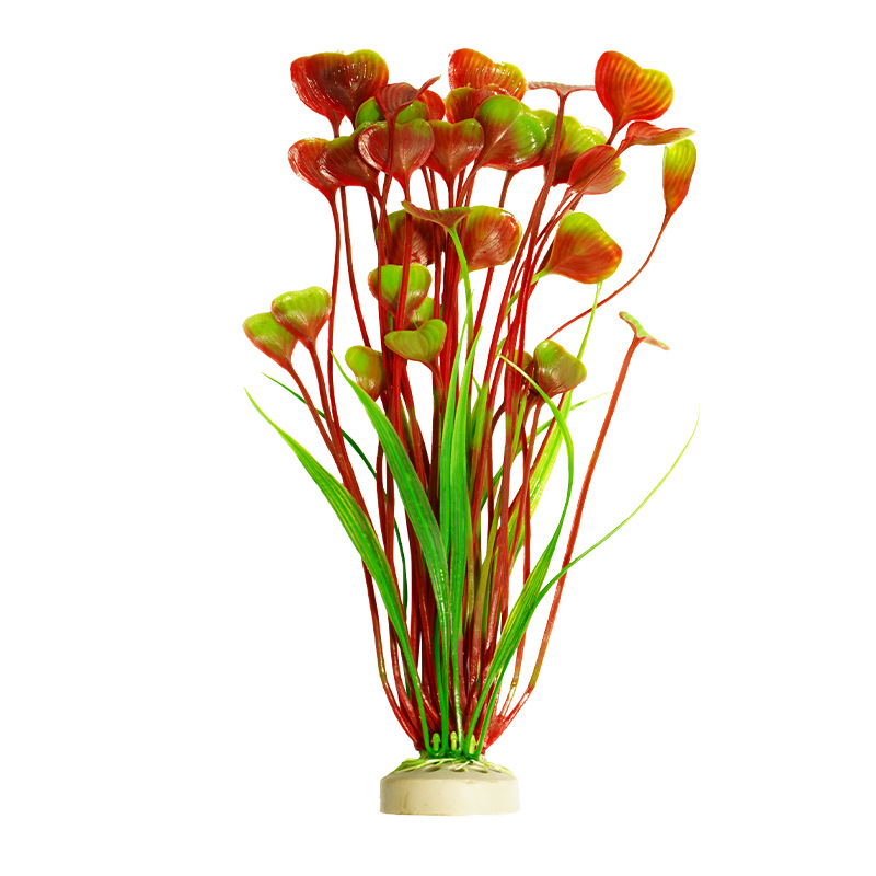 Simulación planta acuario planta artesanía fábrica al por mayor pecera paisajismo plástico acuario decoración de plantas