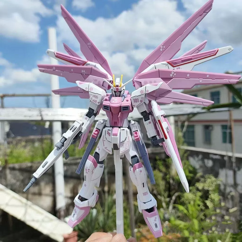 Модель меха для сборки: Newborn Freedom HG / Strike Freedom MG, красный еретический единорог, фигурка бойца Свободы