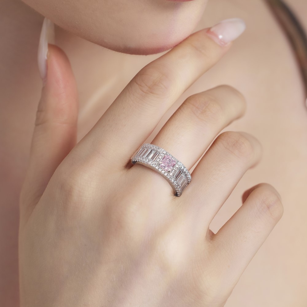 5, 9 Ring Size 1 Piece Quantity 925 Sterling Silver Zircon Heart Shape Rings 925 Sterling Silver Rings