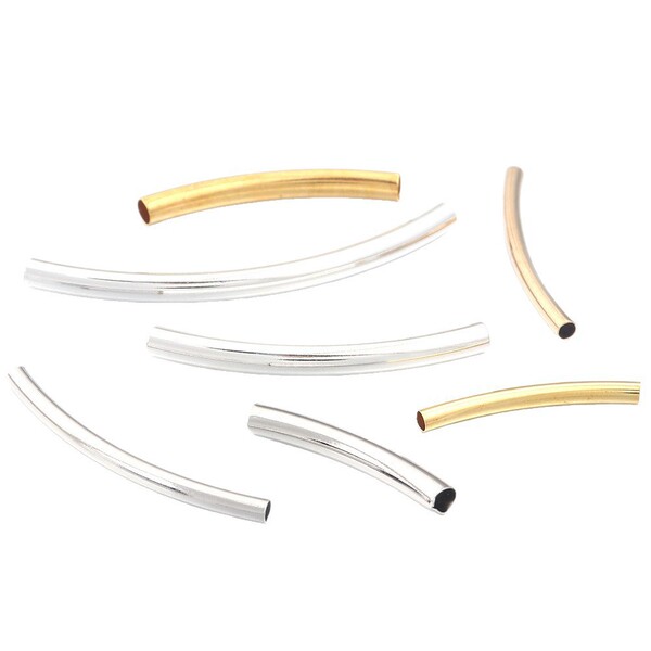 Glossy bent pipe