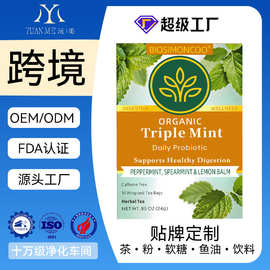 跨境外贸TRIPLE MINT TEASELECTED RAWMATERIALS 三重薄荷茶定制