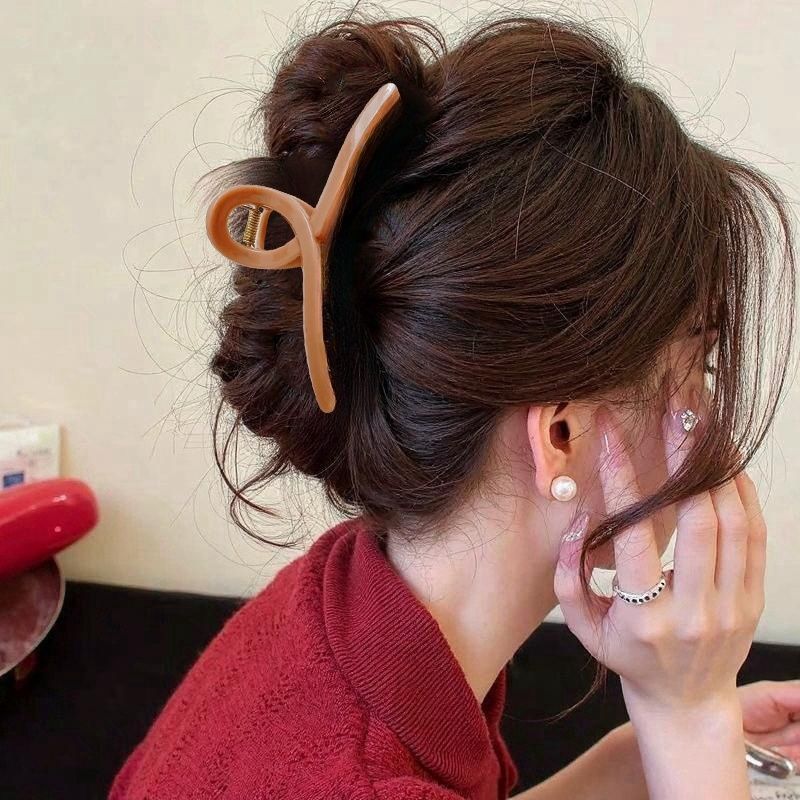 女性用ヘアピン、高級感のある韓国東大門と同じスタイルのヘアピン、後頭部のシャーククリップ、女性用ヘアアクセサリー|undefined