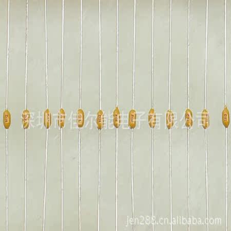 厂家供应102K50V轴向独石电容器/色环独石电容器