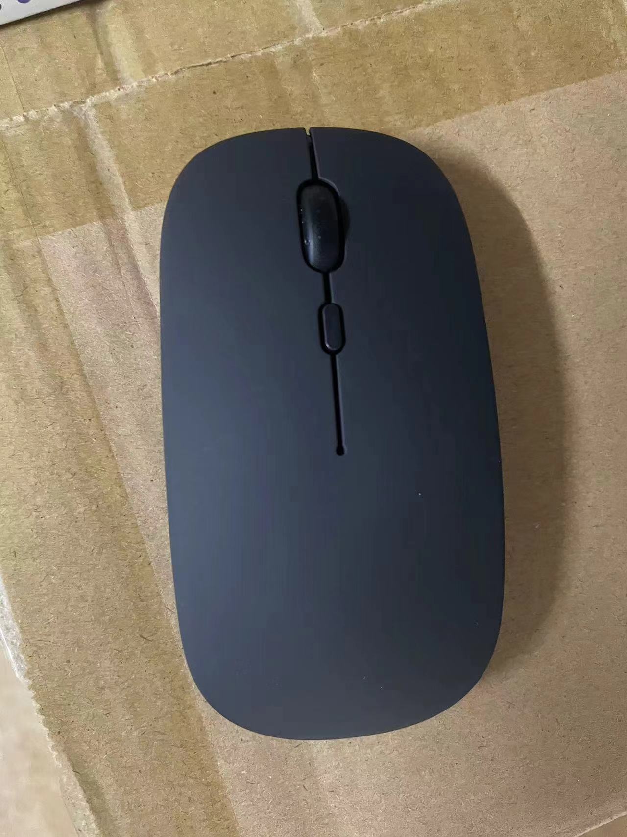 Nuevo ratón inalámbrico Bluetooth de modo dual, recargable, silencioso, para computadora portátil, transfronterizo, de oficina, luminoso y ergonómico