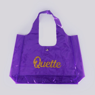 Pvc Transparent Fashionable One-Shoulder Large-Capacity Vest Shopping Bag Wholesale Colorful Transparent Plastic Bag Handbag Production