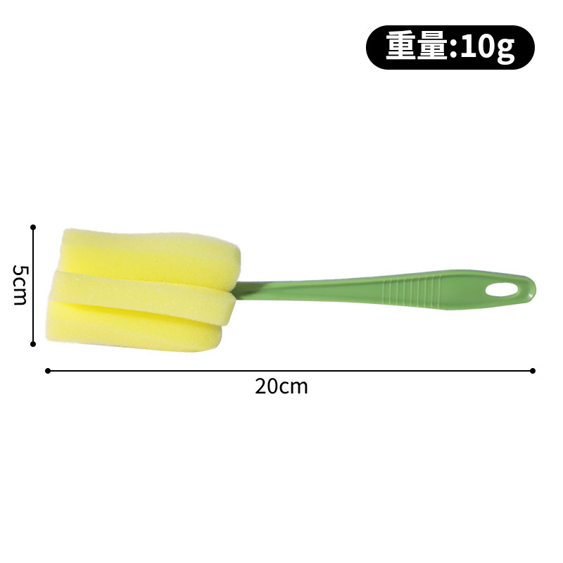 Sponge Cleaning Stick for Men’s Toy Care, Portable Rinse Tool with Cotton Ball, Yellow — detail image 7