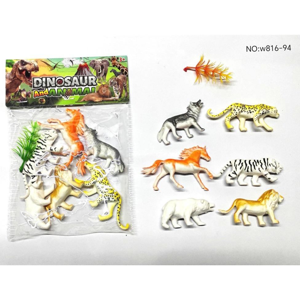 Simulación de animales pequeños juguetes de dinosaurios animales marinos aves de corral pasto juguetes de plástico para niños arqueológicos al por mayor