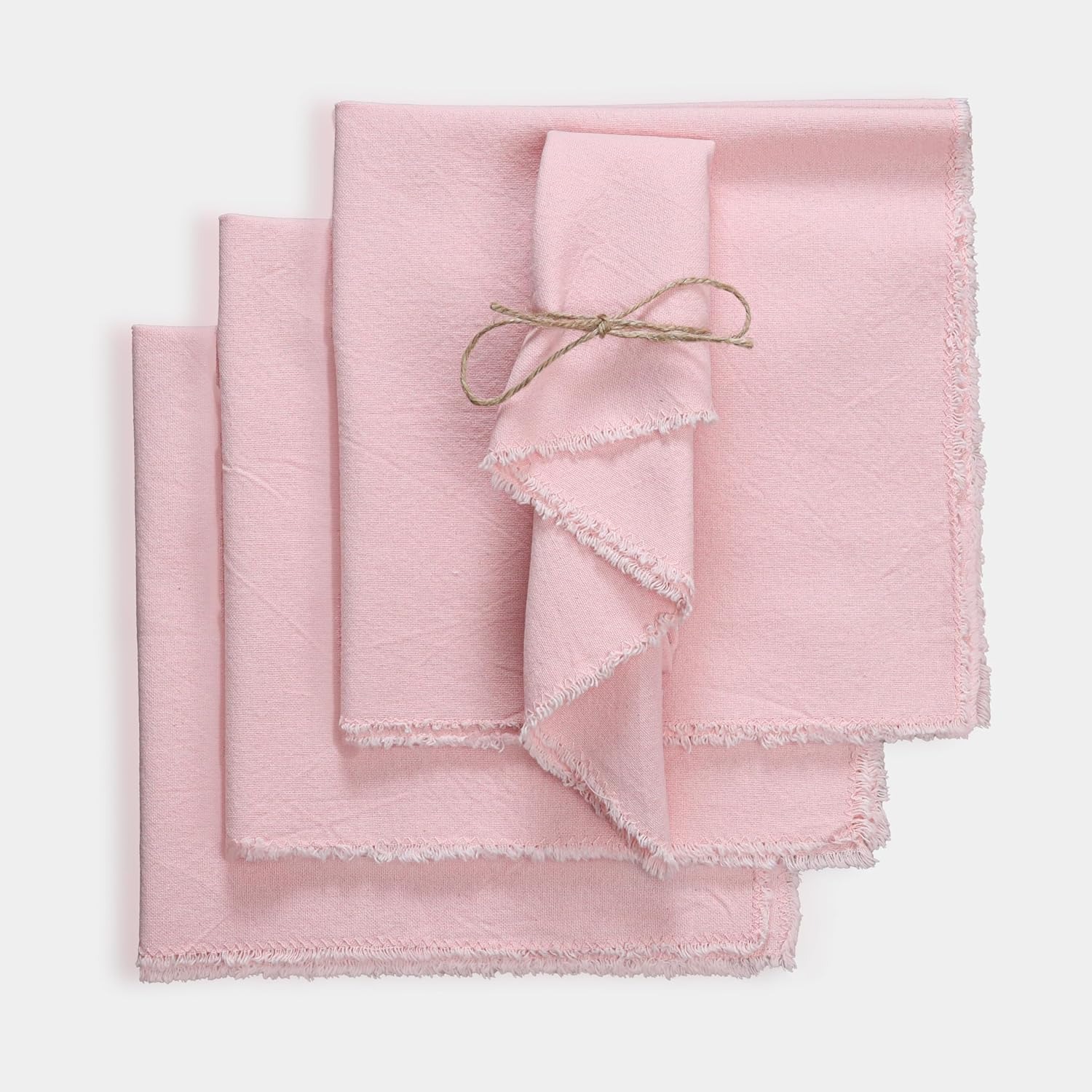 Transfronterizos nórdicos servillas de tela simple algodón lino servillas de tela almohadilla de almohadilla de comida de fondo decoración de tela de boca almohadilla aislante térmica