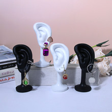 跨境热销耳环模特展示架仿真耳朵饰品珠宝店直播耳饰拍摄陈列道具