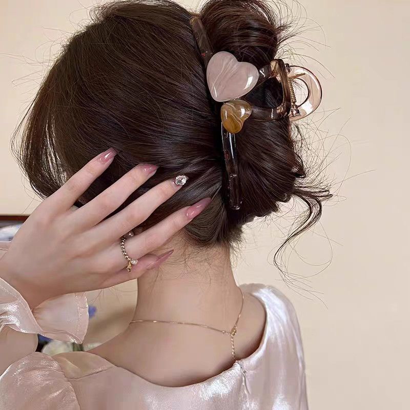 韓国東大門2025年新作ヘアクリップ、女性用ヘアピン、高級感のあるシャーククリップ、ヘアアクセサリー、ヘアピン|undefined