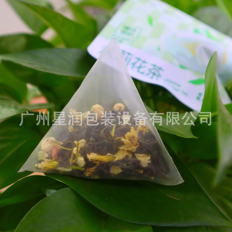 玫瑰茶三角茶包代加工分装藏茶金尘茶PLA可降解玉米纤维茶袋空袋