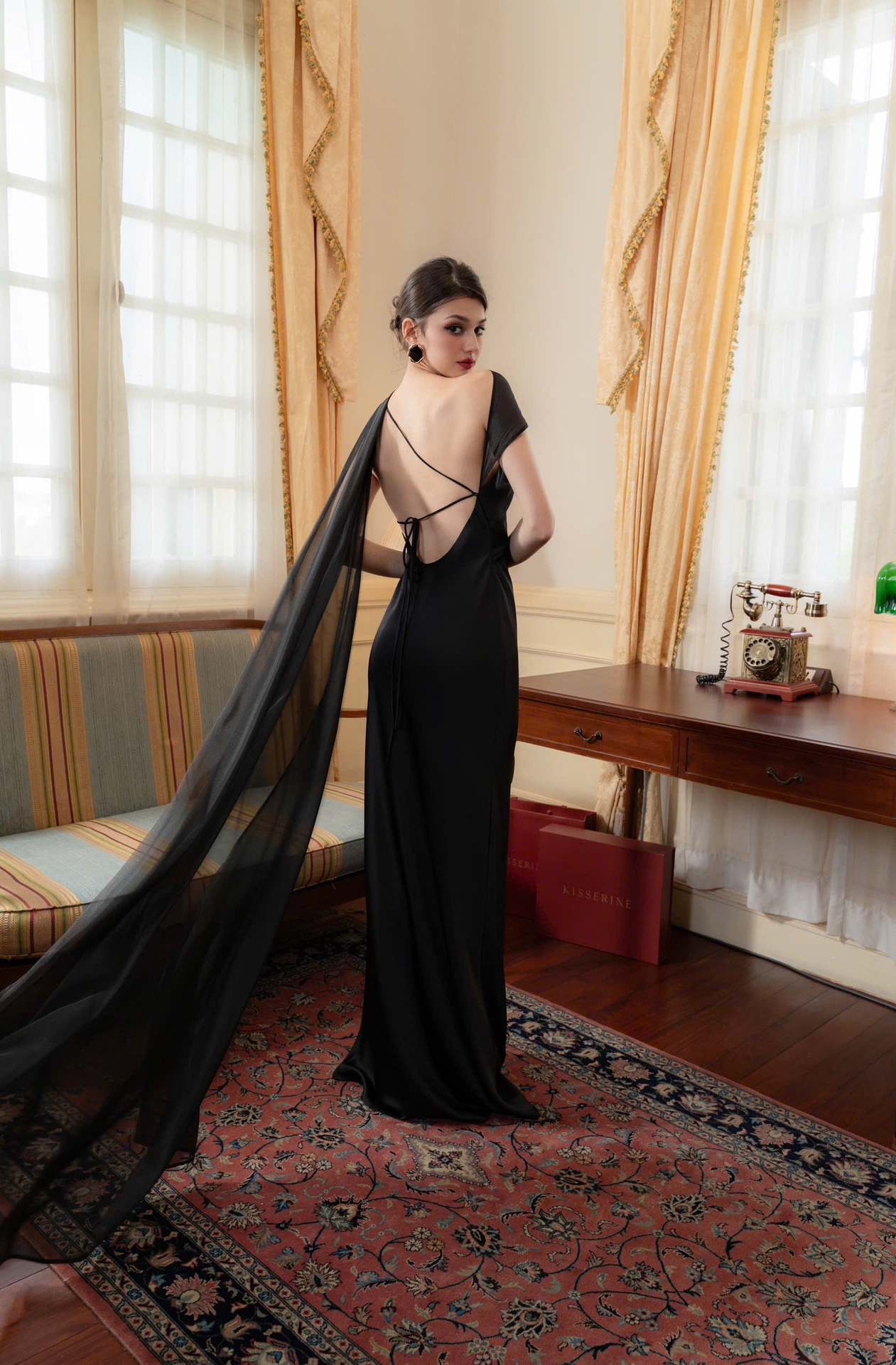 Elegant Socialite One‑Shoulder Satin Mermaid Slimming Bodycon Long Party Dress_ecoleips.com