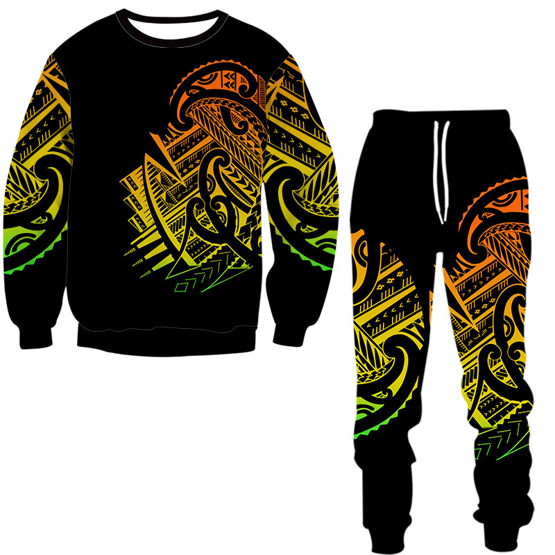 Neues Frühlings- und Herbst-Set aus trendigem, lässigem Pullover ohne Hut für Herren und Damen im 3D-Digitaldruck_voghion.com