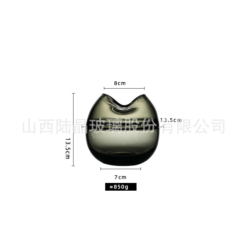 Nordic creativo burbuja florero hidropónico simple florero mesa de cristal decoración simple florero decoración de la flor