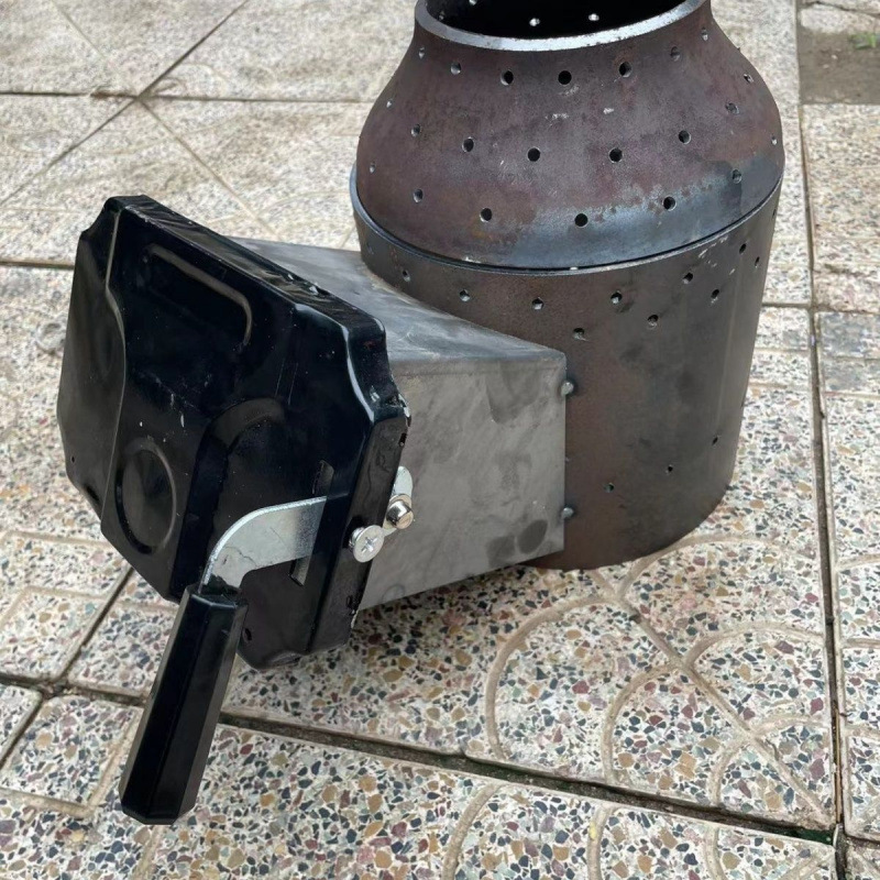 Nueva estufa de gasificación sin humo, horno de gasificación doméstico de carbón y leña, nueva estufa integrada de calefacción y cocina, doble anti-combustión