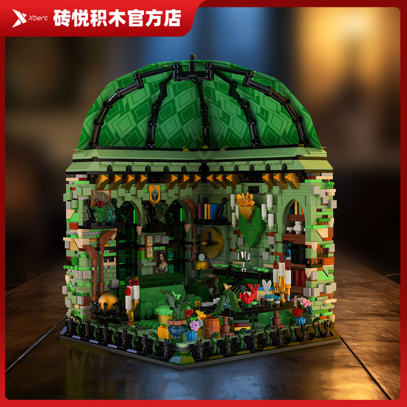 2026 New Model Architectural Street Scene Series Public Lounge Scene Model Ornaments Small Particle Assembly Building Block Toys