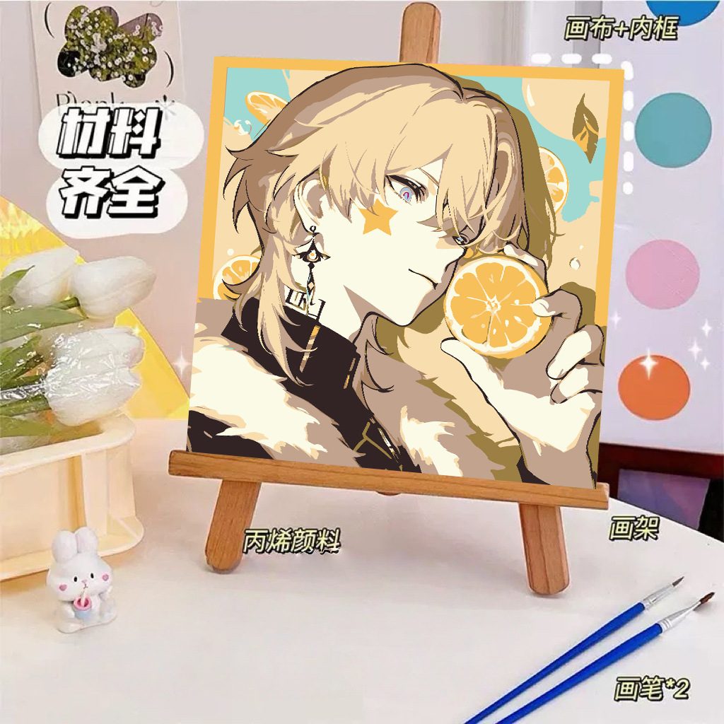 YL097 / 20*20cm バックボード + ペイント + ブラシ