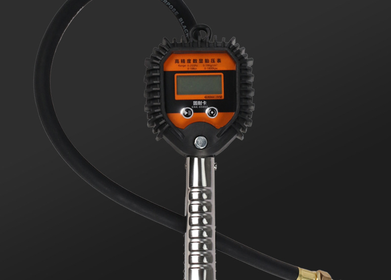 Precision Car Tire Inflation Tire Pressure Gun Solid Card Digital Display Pressure Inflator Digital Deflation Air Pressure Tire Pressure Gauge