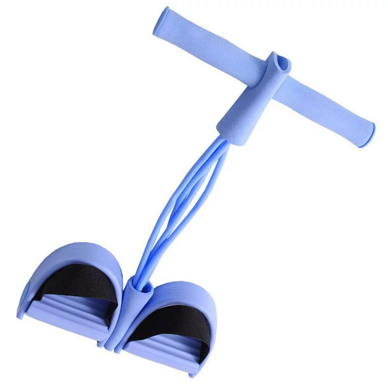 Dispositivo de tracción de pedal, abdominales multifunción, asistencia para el fitness en el hogar, tubo de pedal del brazo 6 cuerda de tracción