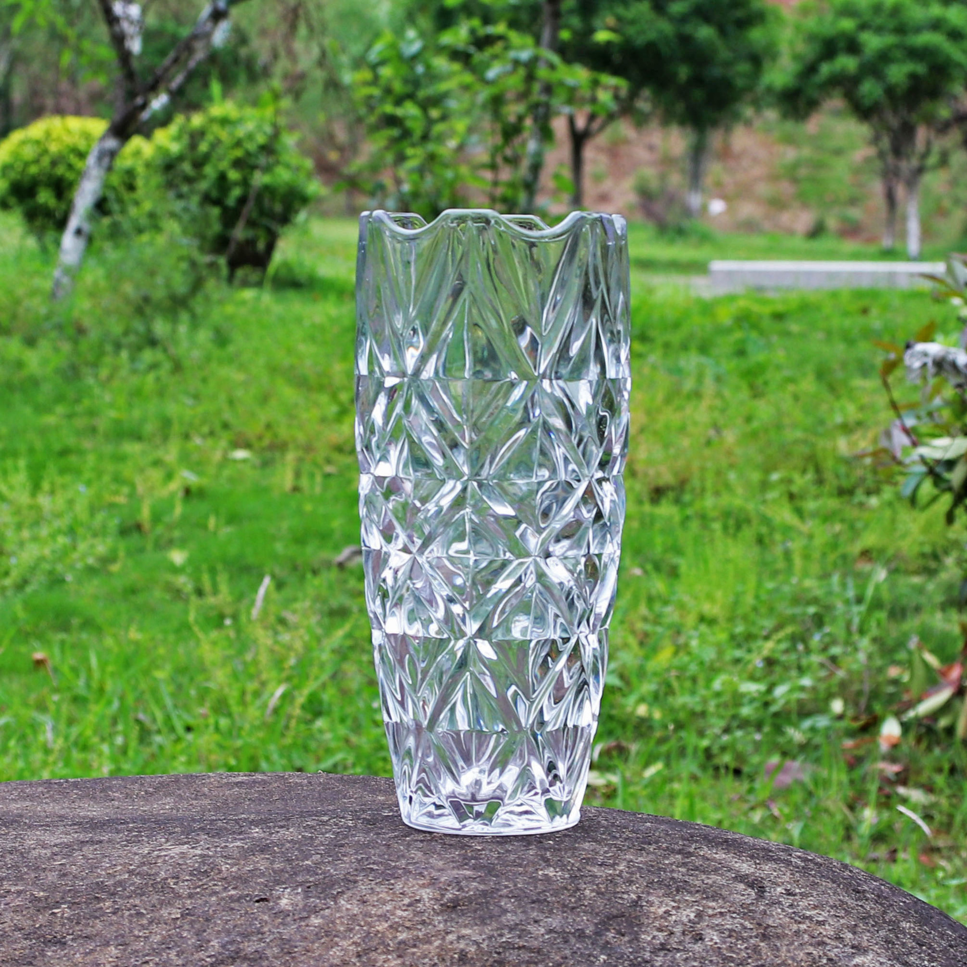 Jarrón de Cristal Transparente Brillante y Creativo de Gran Tamaño, Estilo Nórdico, para Dormitorio y Hogar, Ideal para Lirios Hidropónicos y Bambú de la Suerte en Arreglos Florales