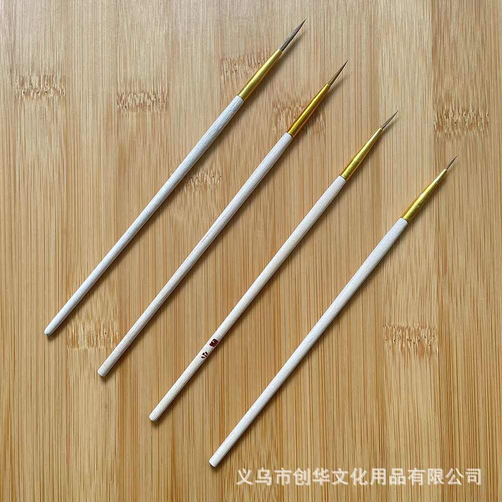 源头批发狼笔大中小0号狼毫勾线笔彩绘毛笔点眉描线笔绘画笔