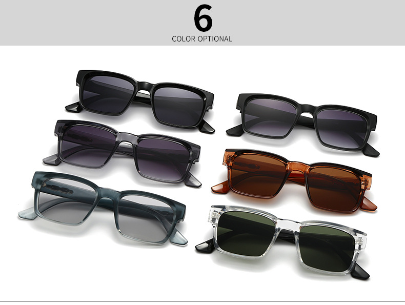 Square Sunglasses For Men Modern Vintage Unisex Eyewear Style_voghion.com